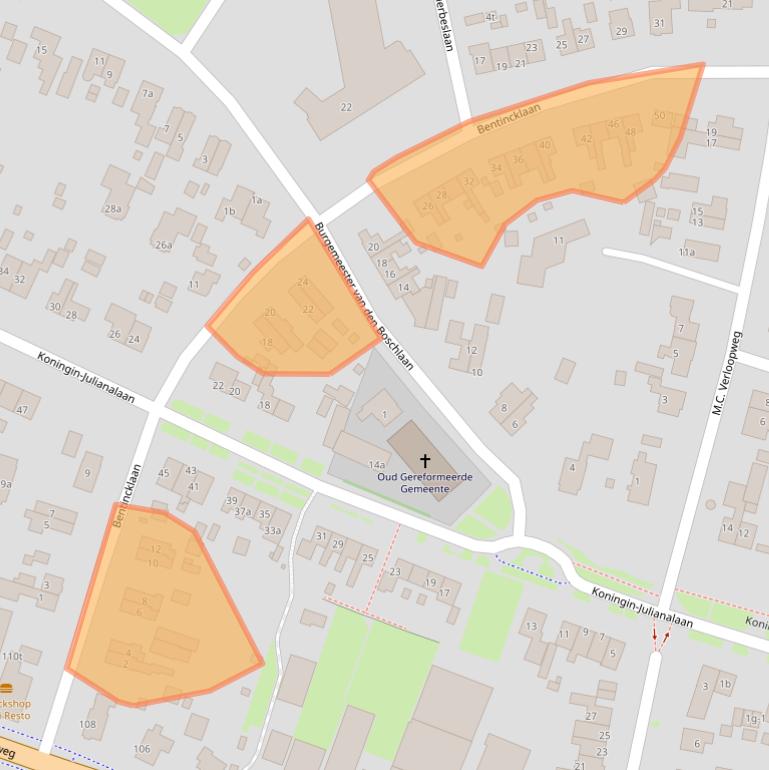 Kaart van postcodegebied 3956VD.