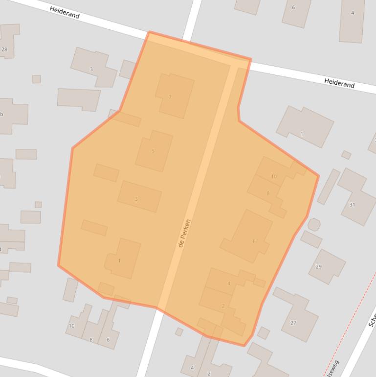 Kaart van postcodegebied 3956VE.