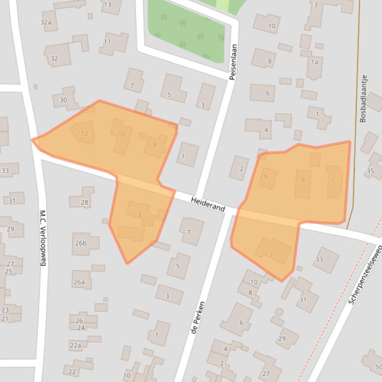 Kaart van postcodegebied 3956VG.