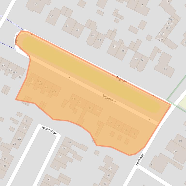 Kaart van postcodegebied 3956VM.