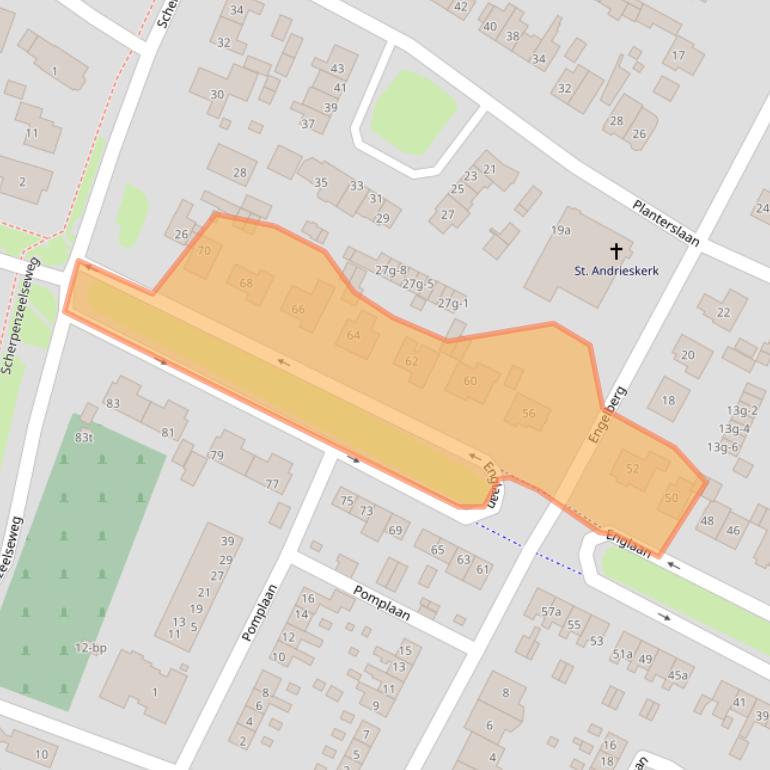 Kaart van postcodegebied 3956VR.