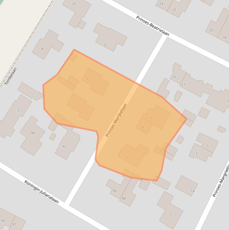 Kaart van postcodegebied 3956XT.