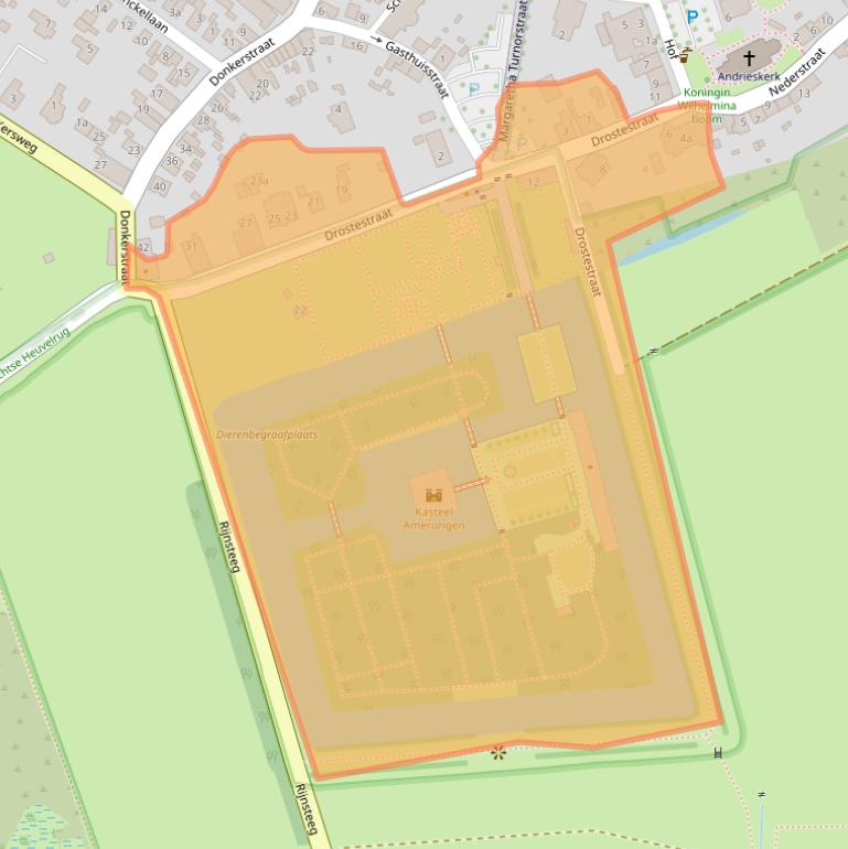 Kaart van postcodegebied 3958BK.