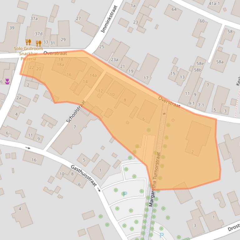 Kaart van postcodegebied 3958BT.