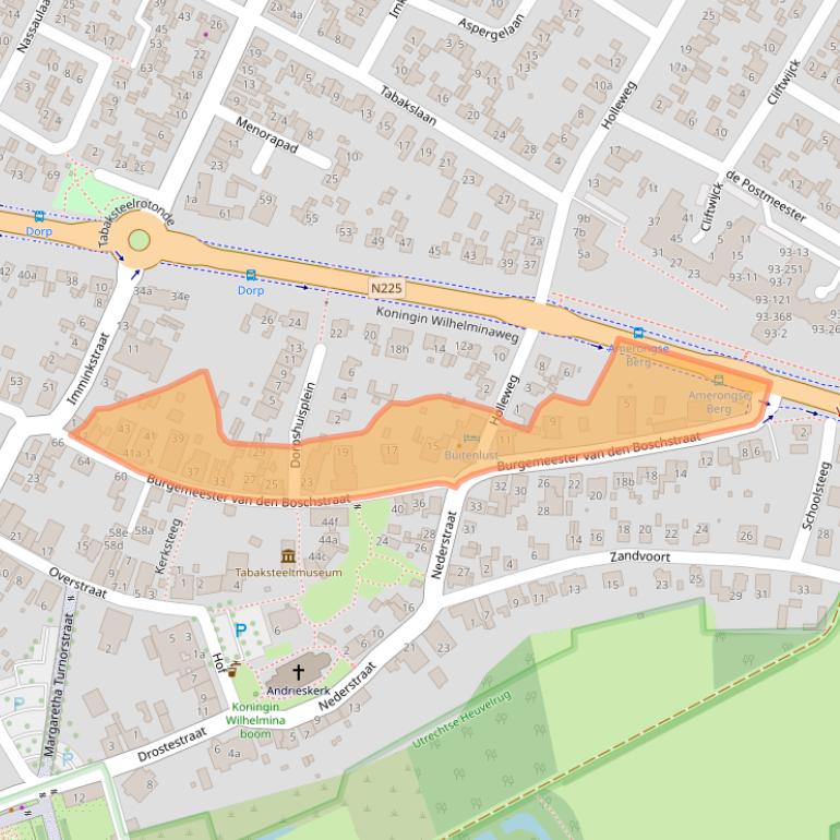 Kaart van postcodegebied 3958CA.