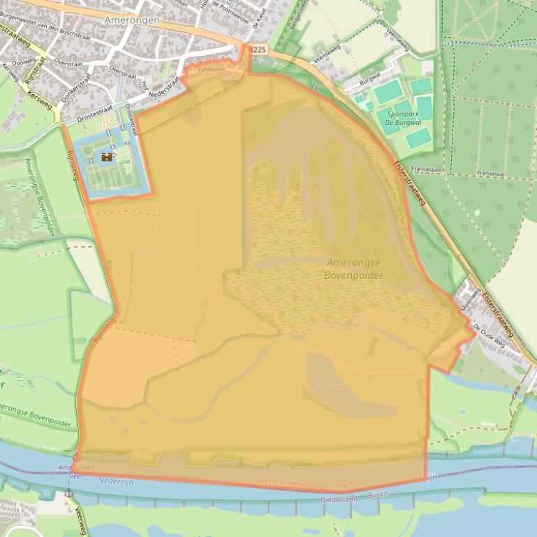 Kaart van postcodegebied 3958CT.