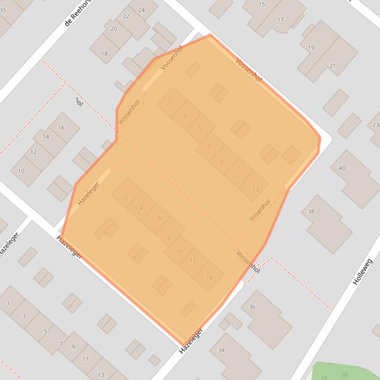 Kaart van postcodegebied 3958EN.