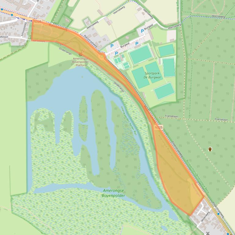 Kaart van postcodegebied 3958EP.