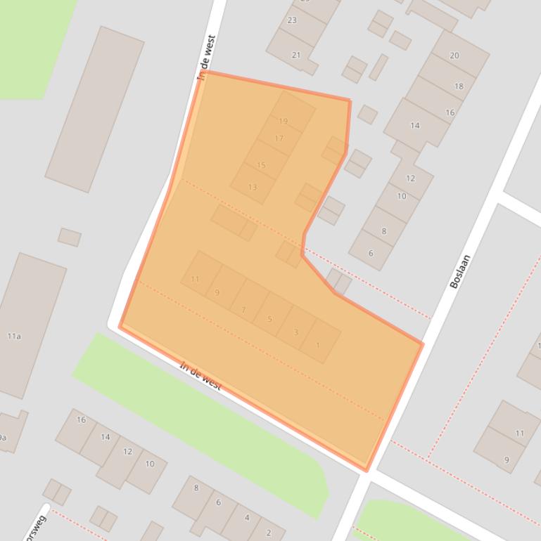 Kaart van postcodegebied 3958GA.