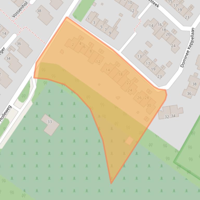 Kaart van postcodegebied 3958JB.