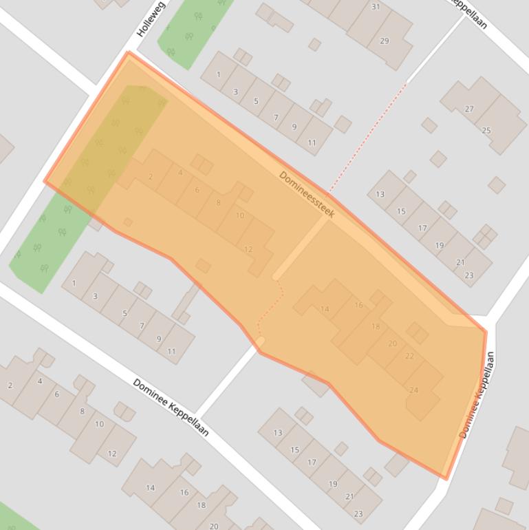 Kaart van postcodegebied 3958JE.