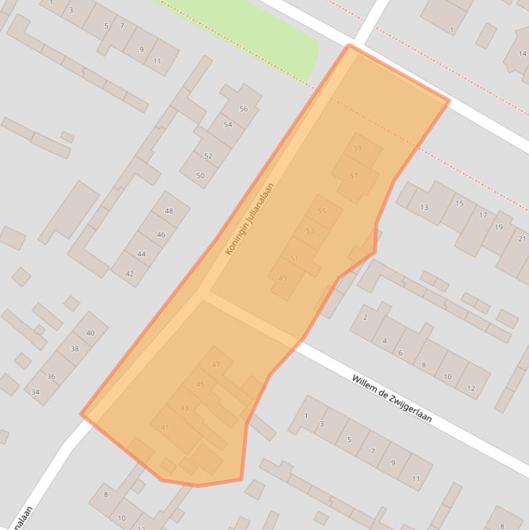 Kaart van postcodegebied 3958VD.