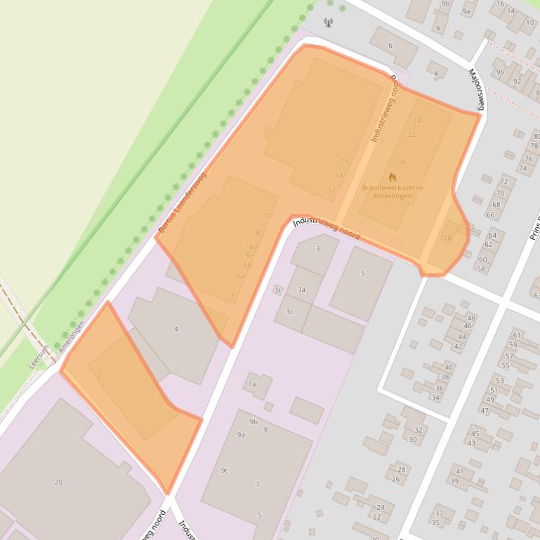 Kaart van postcodegebied 3958VT.