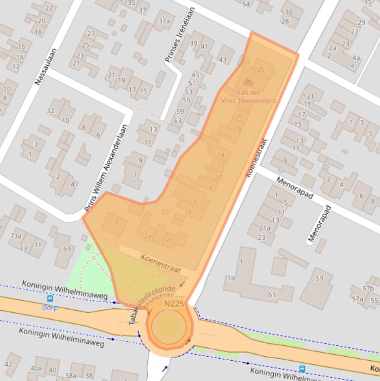 Kaart van postcodegebied 3958XG.