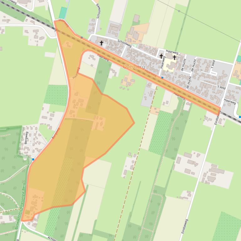 Kaart van postcodegebied 3959AA.