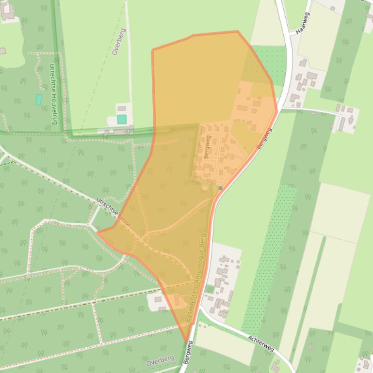 Kaart van postcodegebied 3959AB.