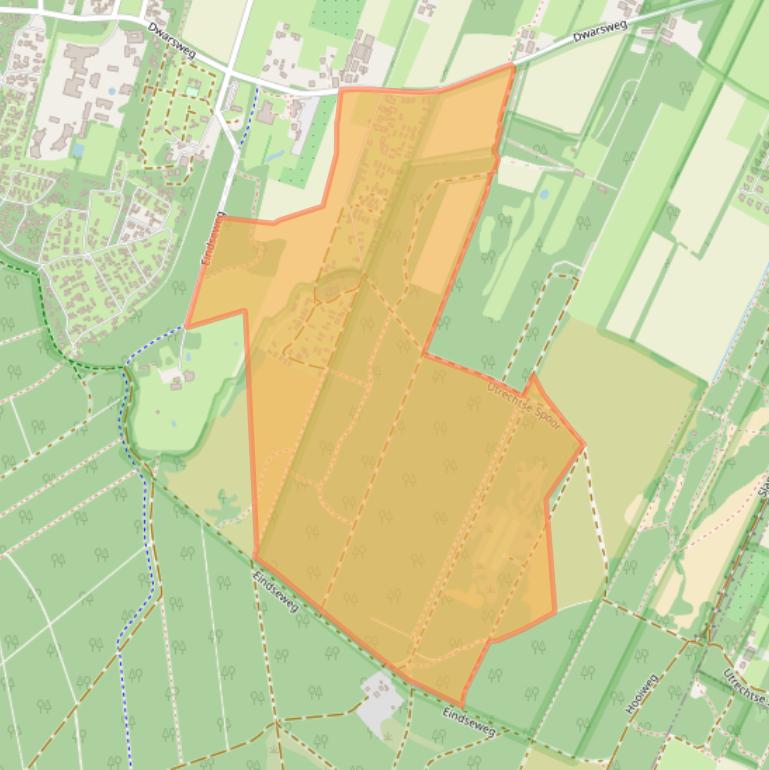 Kaart van postcodegebied 3959AG.