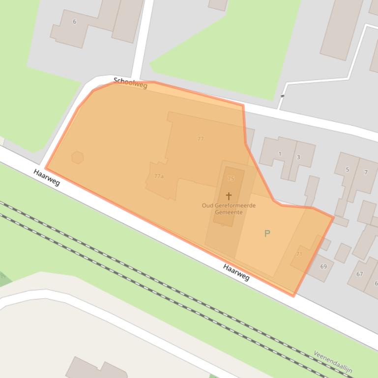 Kaart van postcodegebied 3959AP.