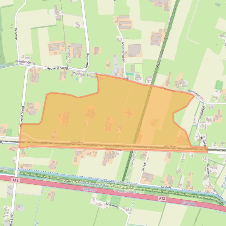 Kaart van postcodegebied 3959BG.