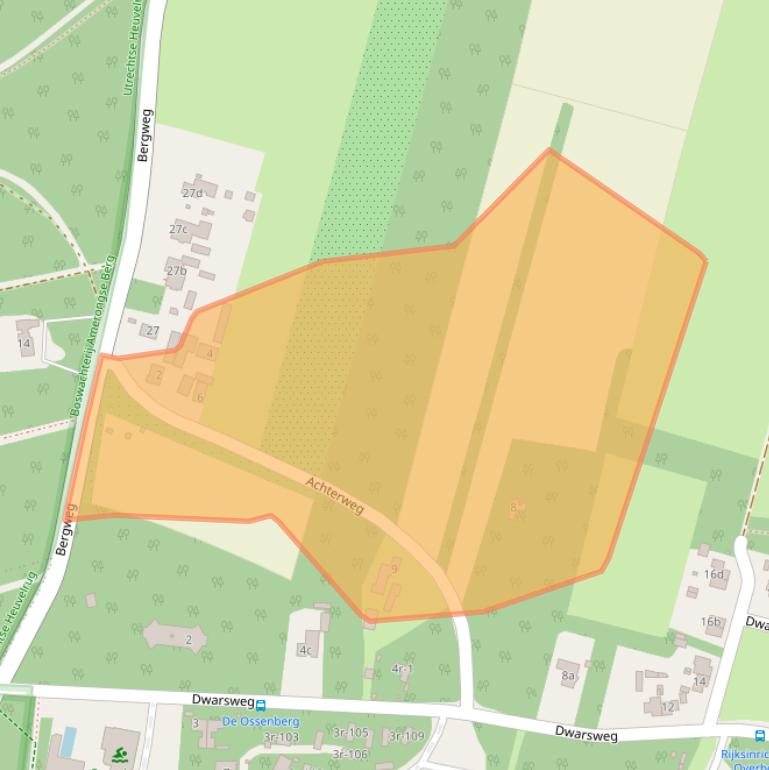 Kaart van postcodegebied 3959BK.