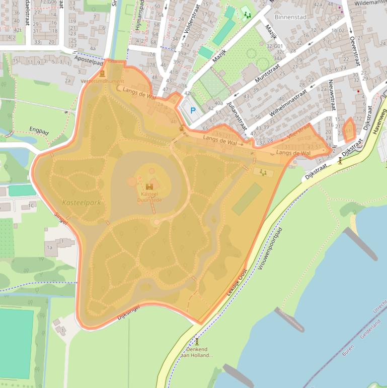 Kaart van postcodegebied 3961AB.