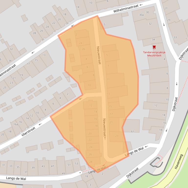 Kaart van postcodegebied 3961AE.