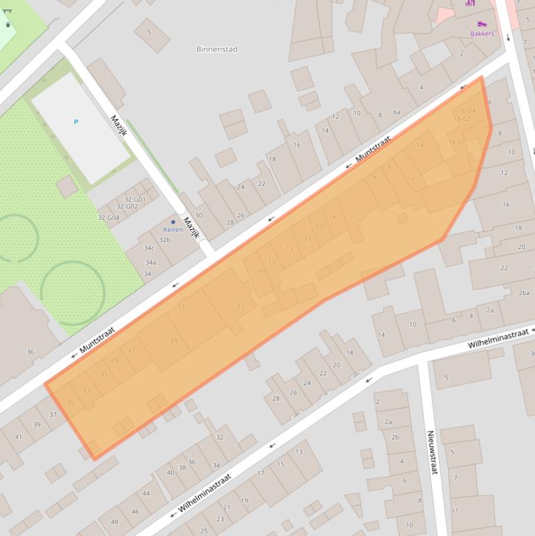 Kaart van postcodegebied 3961AJ.