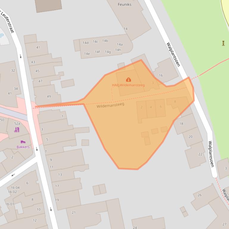 Kaart van postcodegebied 3961AP.