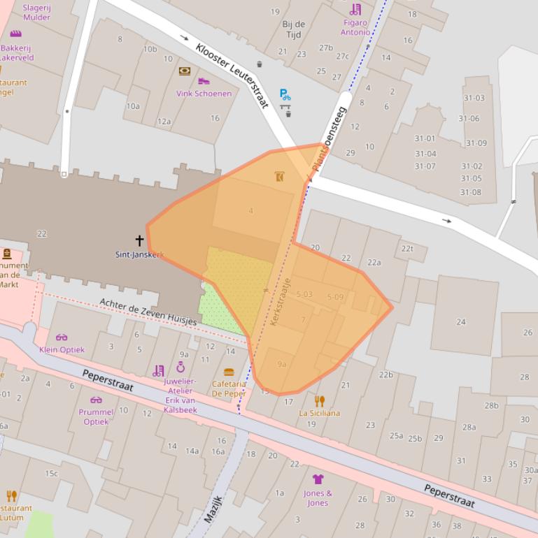 Kaart van postcodegebied 3961AV.