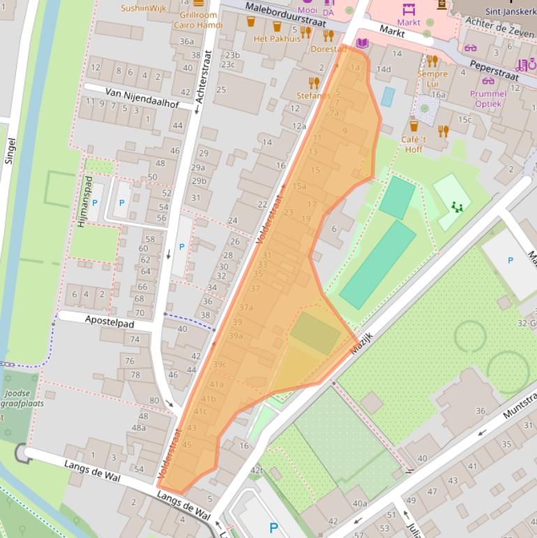 Kaart van postcodegebied 3961BA.