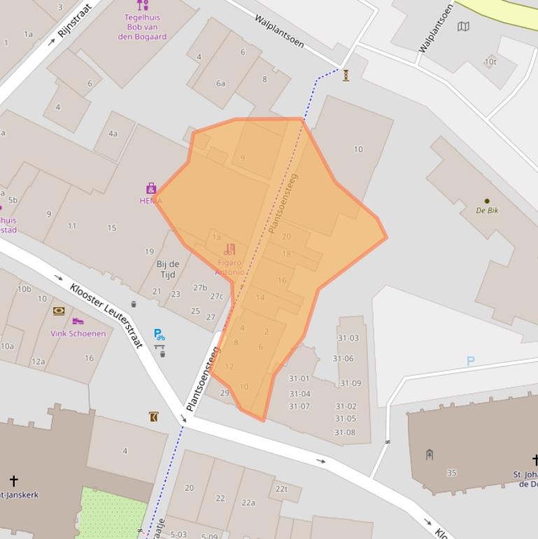 Kaart van postcodegebied 3961CB.