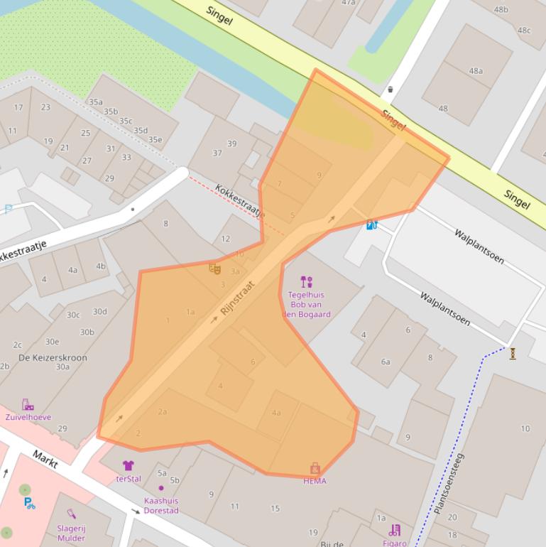 Kaart van postcodegebied 3961CD.