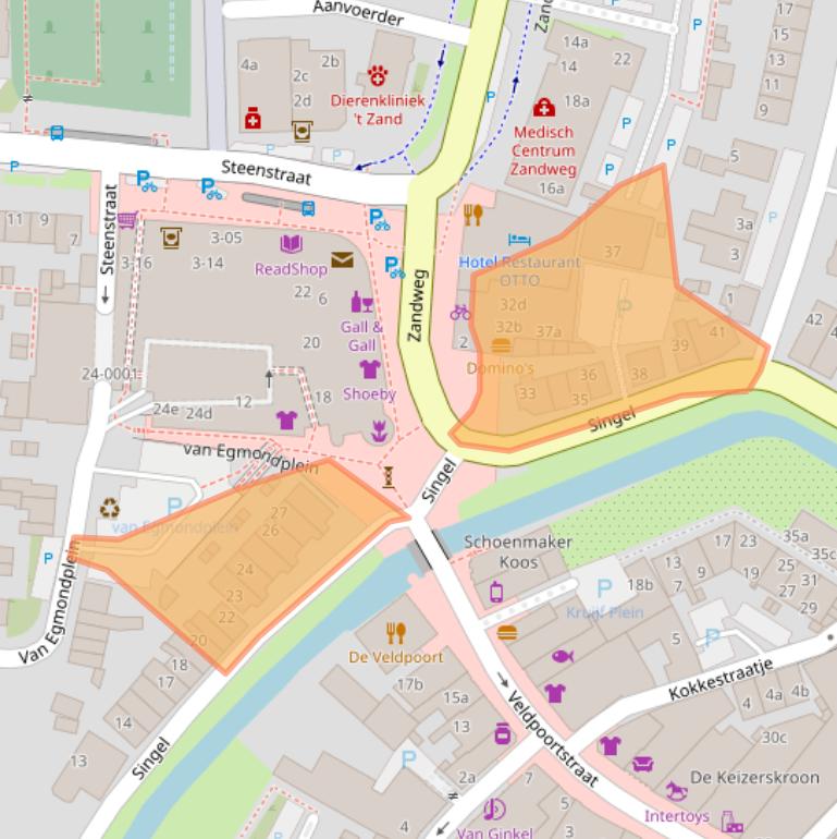 Kaart van postcodegebied 3961CG.