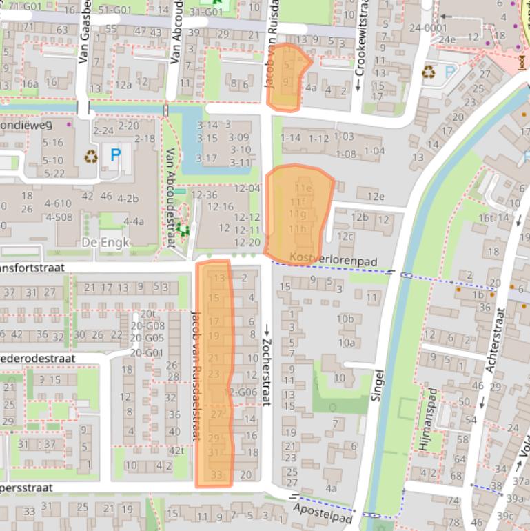 Kaart van postcodegebied 3961CL.