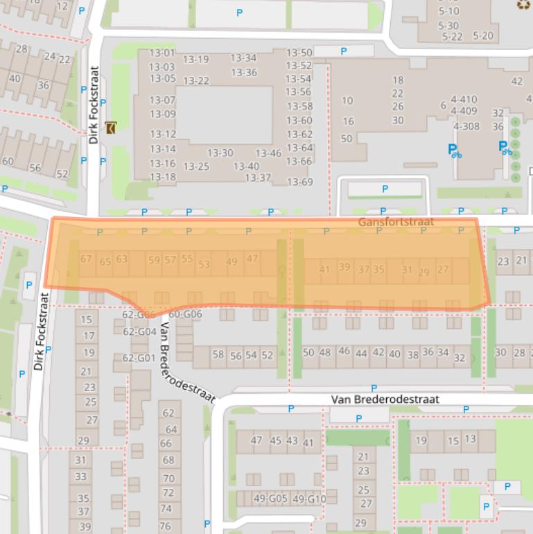 Kaart van postcodegebied 3961CP.