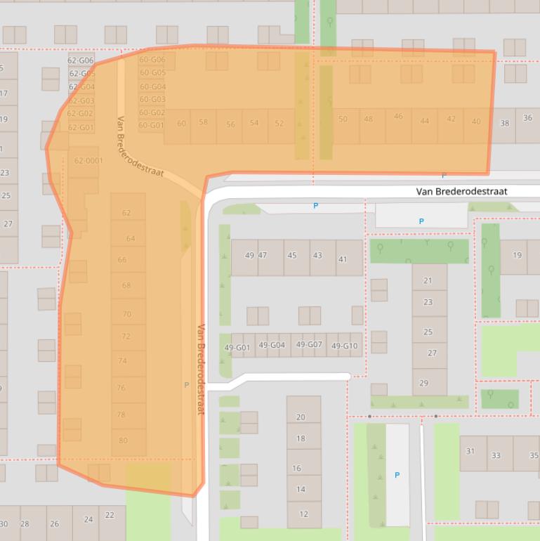 Kaart van postcodegebied 3961CX.