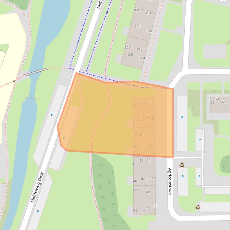 Kaart van postcodegebied 3961DB.