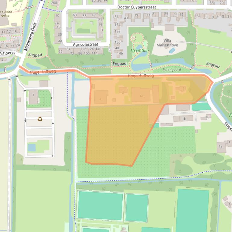 Kaart van postcodegebied 3961DH.