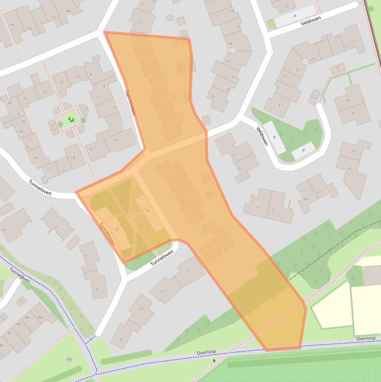 Kaart van postcodegebied 3961EN.