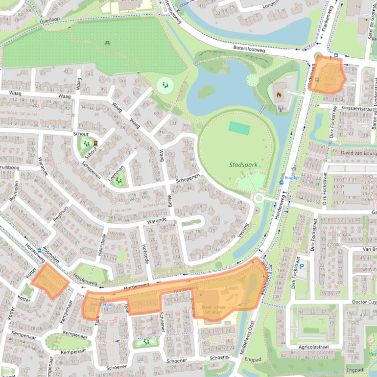 Kaart van postcodegebied 3961KA.