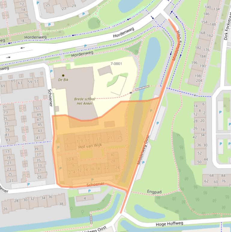 Kaart van postcodegebied 3961KD.