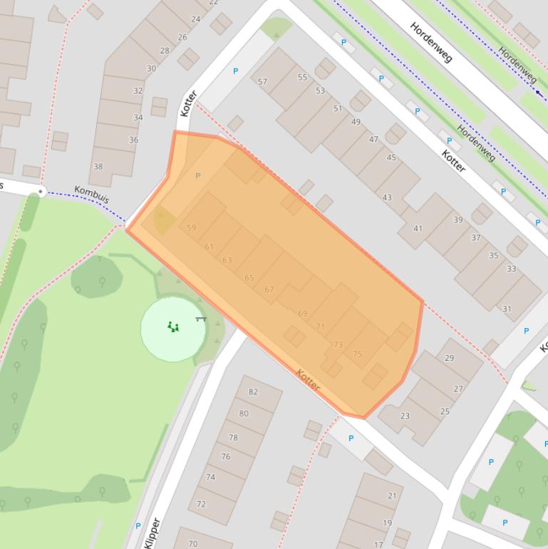 Kaart van postcodegebied 3961KS.