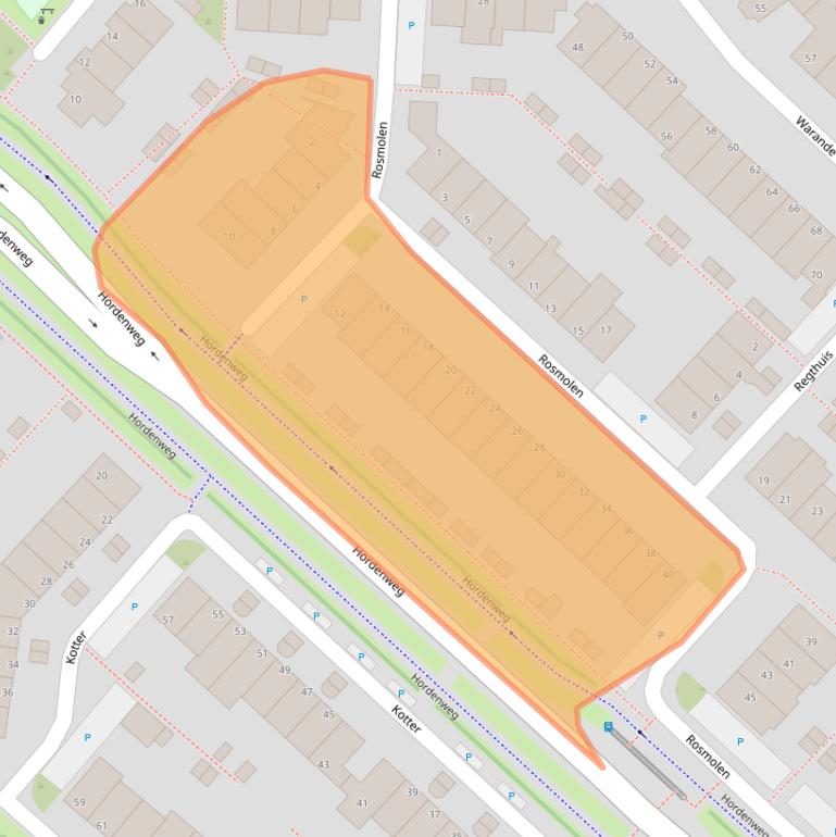 Kaart van postcodegebied 3961LJ.