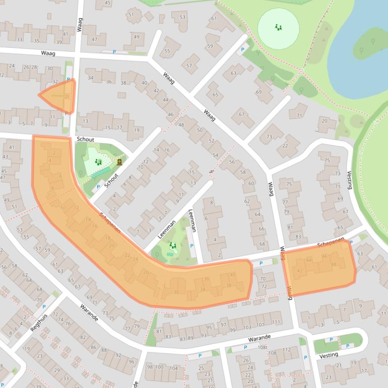 Kaart van postcodegebied 3961LS.