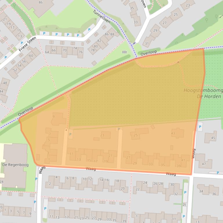 Kaart van postcodegebied 3961LW.