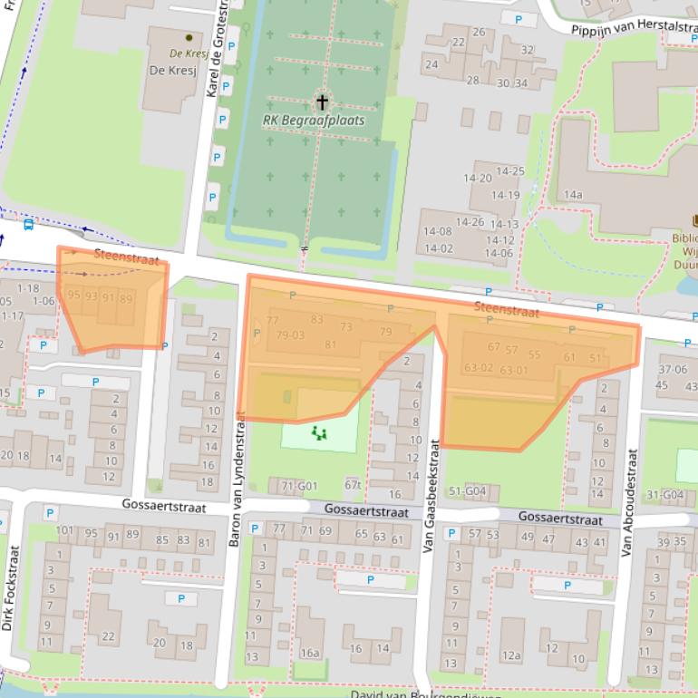 Kaart van postcodegebied 3961VN.