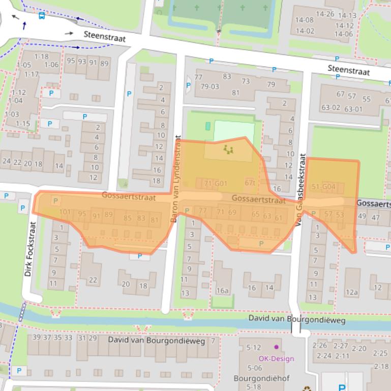 Kaart van postcodegebied 3961VX.