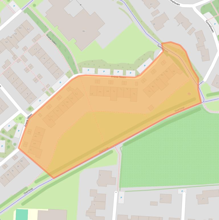 Kaart van postcodegebied 3961XK.