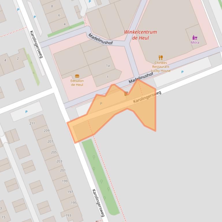 Kaart van postcodegebied 3962AZ.