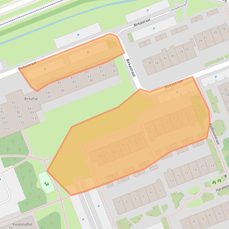 Kaart van postcodegebied 3962BM.